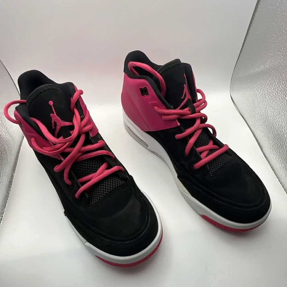 Jordan Flight‎ Origin 3 Black Pink Unisex Kids Sneakers 8.5Y